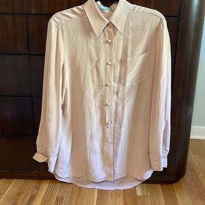 Prada button-up 100% silk blouse